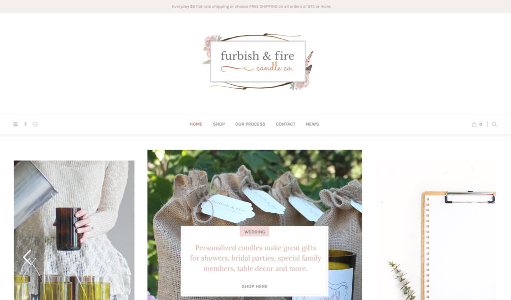Thumbnail: Furbish & Fire Home Page